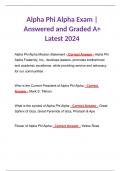 BUNDLE for Alpha Phi Alpha Fraternity Incorporated. Exam Guide Latest 2024