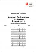 American Heart Association Advanced Cardiovascular Life Support Exams A and B