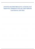 ATI MENTAL HEALTH FINAL EXAM QUESTIONS AND  ACCURATE ANSWERS VERIFIED BY EXPERTS |ACCURATE  ACTUAL EXAM WITH STUDY GUIDE |FREQUENTLY TESTED  QUESTIONS | A+ GRADED |GUARANTEED PASS |LATEST  UPDATE