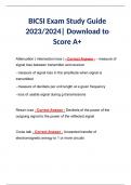 BICSI Exam Study Guide 2023/2024| Download to Score A+ 