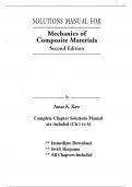 Solutions for Mechanics of Composite Materials, 2nd Edition Kaw (All Chapters included)