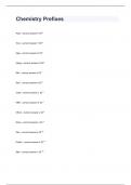 Chemistry Prefixes Study Question And Complete Answers.