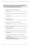 Board Exam  Questions  Answers Rated A 100 Guaranteed Best Update 2024