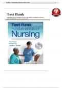 Fundamentals of Nursing 10th Edition TEST BANK by Taylor Chapter 1 - 47 | Complete Guide Newest Version 2023