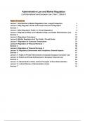 Administrative Law and Market Regulation: Complete Course Notes