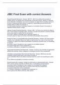 JIBC Final Exam with correct Answers (Graded A)