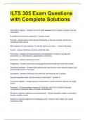 Bundle For ILTS 305 Exam Questions with Complete Solutions