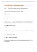 BCOR 2204 - 76 Finance Final Questions And Answers