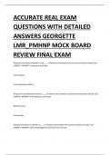 ACCURATE REAL EXAM QUESTIONS WITH DETAILED ANSWERS GEORGETTE LMR_PMHNP MOCK BOARD REVIEW FINAL EXAM 