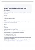 CCRN aacn Exam Questions and Answers 100% correct