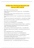 Oedipus Rex Final Exam Questions and Answers 100% Solved