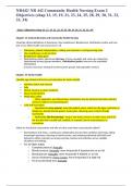 NR442/ NR 442 Community Health Nursing Exam 2 Objectives (chap 13, 15, 19, 21, 23, 24, 25, 28, 29, 30, 31, 32, 33, 34)