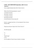 COSC 1436 MIDTERM Questions with Correct Answers.