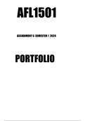 AFL1501 Portfolio Answers For Semester 1 2024(WRITTEN)- African Langauges