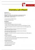 CHEM 104 LAB 1, 2, 3, 4, 5, 6, 7, 8, REPORT STUDY SET LATEST BUNDLE PACK SOLUTION (VERIFIED)