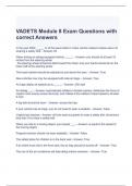 VADETS Module 8 Exam Questions with correct Answers 2023-2024