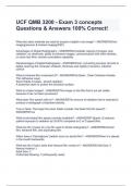 UCF QMB 3200 - Exam 3 concepts Questions & Answers 100% Correct!