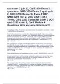 stat exam 3 (ch. 9), QMB3200 Exam 2 questions, QMB 3200 Exam 2, qmb quiz 2, QMB 3200 Concepts Exam 2 UCF, QMB 3200 Test 2, QMB 3200 Test 2 Terms, QMB 3200 Concepts Exam 2 UCF, qmb 3200 exam 2, QMB Module 6 Questions With accurate Solutions!!!