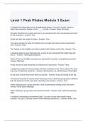 Peak Pilates Exam Bundle    (Full pack solution) Graded A