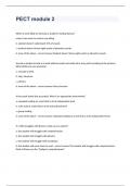 PECT Module 2 Study Guide Questions 2024 Exam.