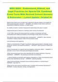 WGU D002 - Professional, Ethical, and  Legal Practices for Special Ed. Combined  Exam Tests With Revised Correct Answers  & Rationales | | Latest Update | Graded A+