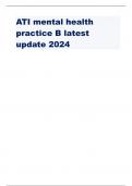 ATI mental health  practice B latest  update 2024 