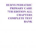 Test Bank for Burns' Pediatric Primary Care 7th Edition ISBN 9780323581967 Chapter 1-46 | Complete Guide A+