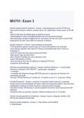 MH701- Exam 3 Questions and Answers 2024