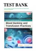 Test Bank for Basic and Applied Concepts of Blood Banking and Transfusion Practices 5th Edition by Paula R. Howard ISBN 9780323697392 Chapter 1-16 Complete Guide.