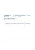 BIOS 255 A&P 3 FINAL filled out-Final exam review BIOS 255-Anatomy and Physiology III with Lab Anatomy and Physiology III Chamberlain College of Nursing