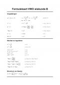 Wiskunde B Formuleblad