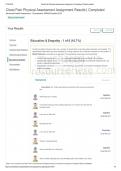 Chest Pain Physical Assessment Assignment Results | Completed Advanced Health Assessment - Chamberlain, NR509-October-2018