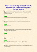 NHA CBCS Exams (Latest 2024/ 2025 Updates STUDY BUNDLE WITH COMPLETE SOLUTIONS) | Questions and Verified Answers| 100% Correct| Grade A