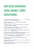 EDF 6223 SAFMEDS  DECK 1&2&3 100%  SOLUTIONS