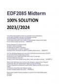 EDF2085 Midterm 100% SOLUTION  2023//2024