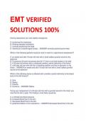 EMT VERIFIED  SOLUTIONS 100%