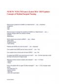   NUR170 / NUR 170 Exam 4 (Latest 2024 / 2025 Update): Concepts of Medical-Surgical Nursing 