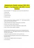 Administrative Health Assistant (NRCAHA) Chapter 1 Test Questions with 100% Correct Solutions