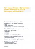    AM - GAlen 170 Exam 1 (Perioperative, Comfort, Anemia) 20-30 (Fluid & Electrolytes, Acid Base) 20-30