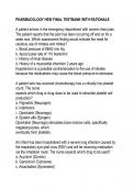 PHARMACOLOGY HESI FINAL TESTBANK WITH RATIONALE      A patient arrives in the emergency department with severe chest pain. The patient reports that the pain has been occurring off and on for a week now. Which assessment finding would indicate the need for