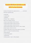 Practice RD Exam Questions with 100% Correct Answers