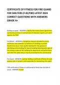 CERTIFICATE OF FITNESS FOR FIRE GUARD FOR SHELTERS (F-02/F80) LATEST 2024 CORRECT QUESTIONS WITH ANSWERS GRADE A+