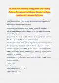 RD Study Prep: Nutrient, Energy Needs, and Feeding Patterns Throughout the Lifespan (Domain 1A) Exam Questions and Answers 100% pass