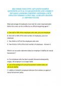 2024 NURSE EXECUTIVE ADVANCED SAMPLE QUESTIONS ACTUAL EXAM QUESTIONS AND CORRECT DETAILED ANSWERS (VERIFIED ANSWERS) A NEW UPDATED VERSION LATEST 2024 |ALREADY GRADED A+ (REVISED EXAM)