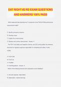 EAT RIGHT #2 RD EXAM QUESTIONS AND ANSWERS 100% PASS