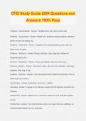 CFEI Study Guide 2024 Questions and Answers 100% Pass