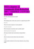 IFSTA Chapter 22 Community Risk Reduction 100% VERIFIED ANSWERS  2024/2025