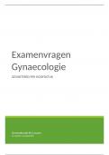 M1S2 GYNAECOLOGIE - Examenvragen