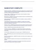 NASM STUDY COMPLETE