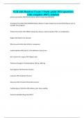 NUR 160-Hondros Exam 1 Study guide 2024 questions with complete 100% solution